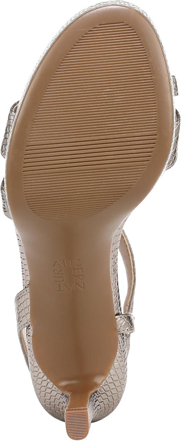 imageNaturalizer Womens Abby Heeled SandalPewter Snake Faux Leather