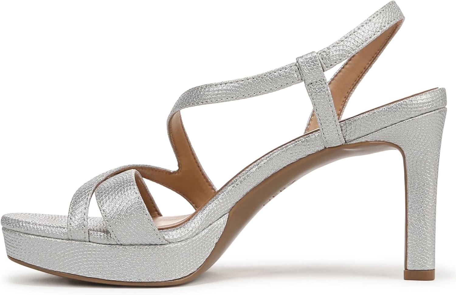 imageNaturalizer Womens Abby Heeled SandalSilver Textured