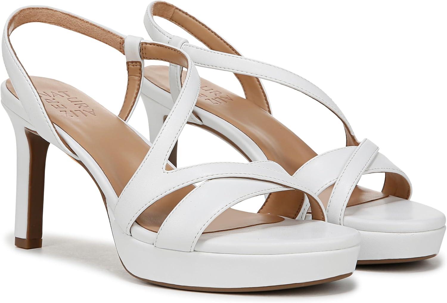 imageNaturalizer Womens Abby Heeled SandalWhite Smooth