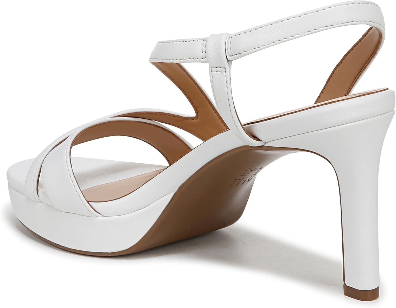 imageNaturalizer Womens Abby Heeled SandalWhite Smooth