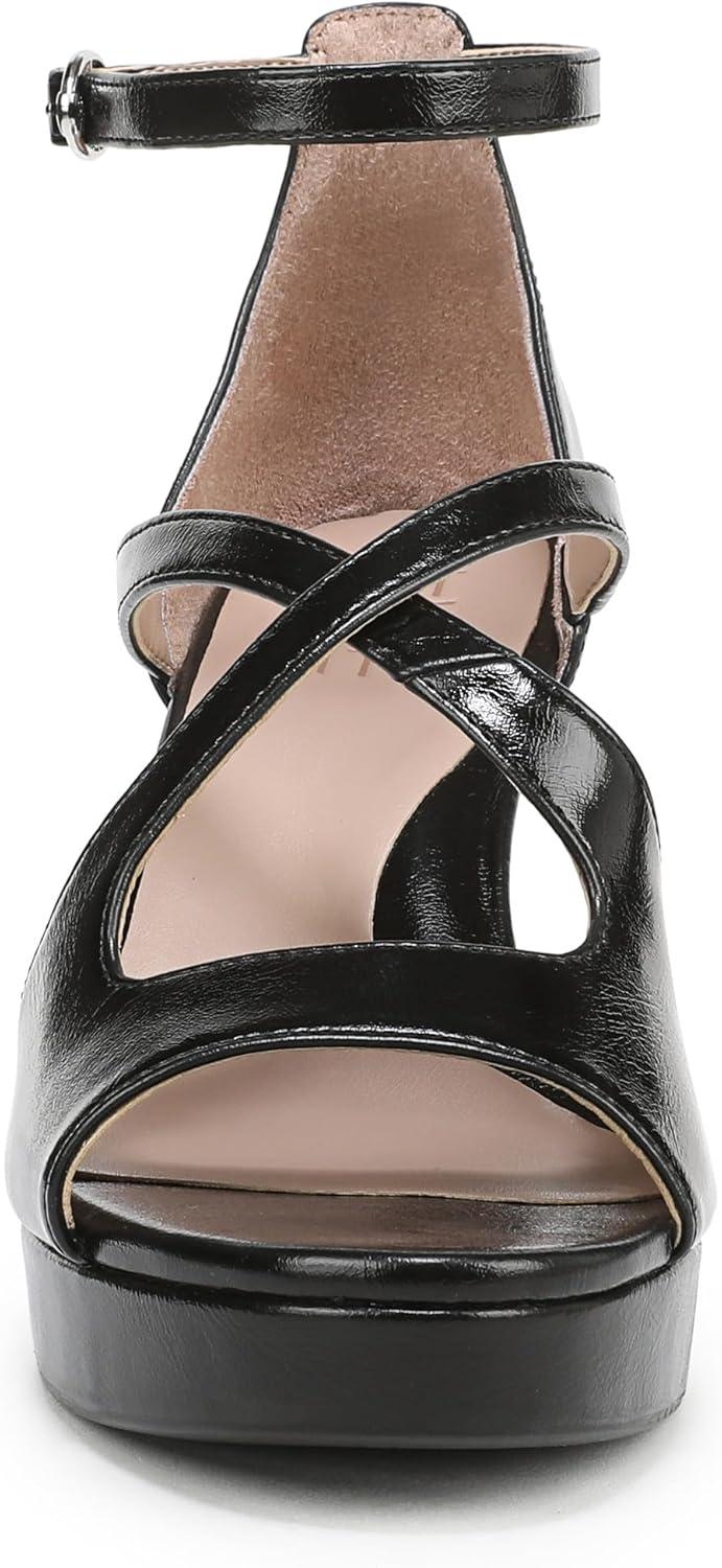 imageNaturalizer Womens Alicia Heeled SandalBlack Faux Leather