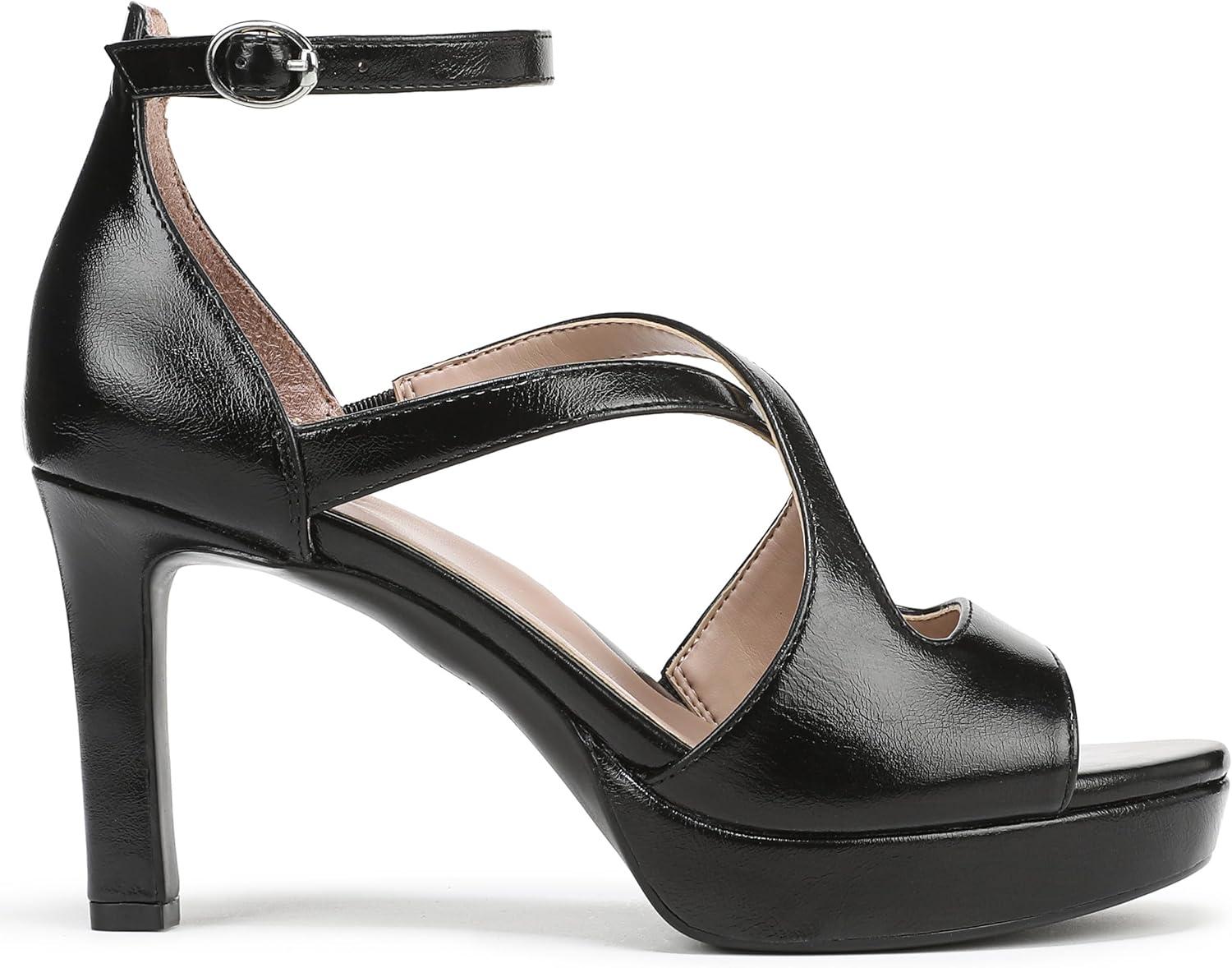 imageNaturalizer Womens Alicia Heeled SandalBlack Faux Leather