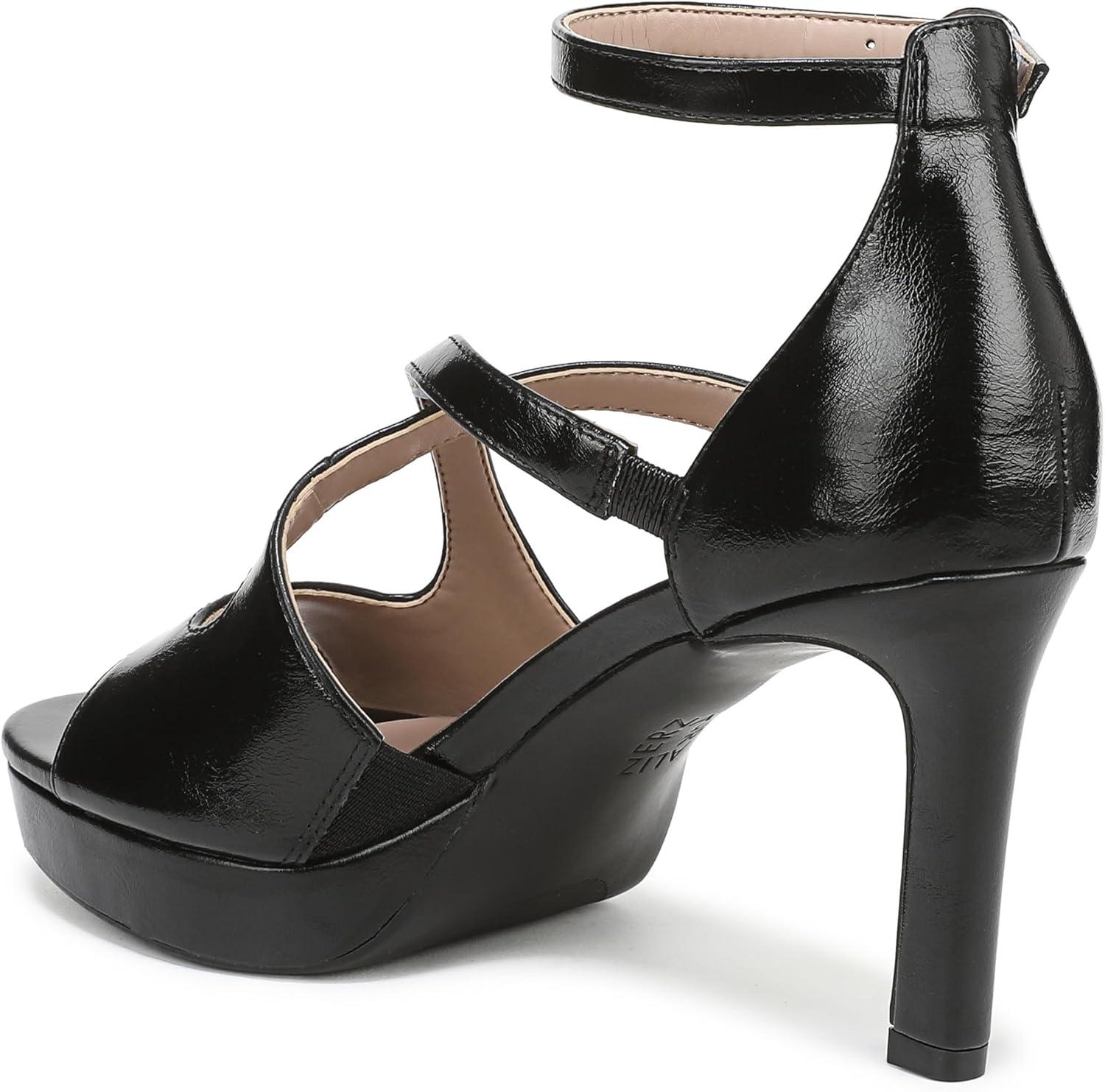 imageNaturalizer Womens Alicia Heeled SandalBlack Faux Leather