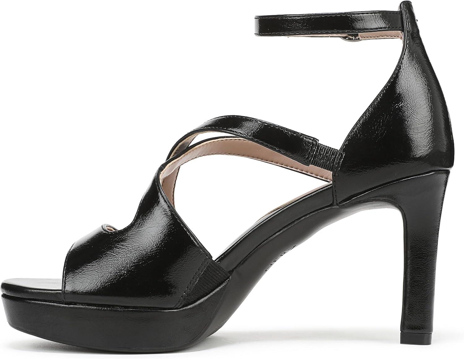 imageNaturalizer Womens Alicia Heeled SandalBlack Faux Leather