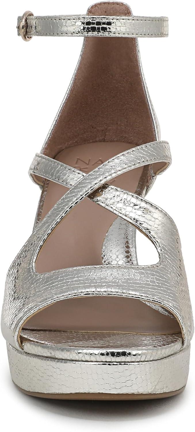 imageNaturalizer Womens Alicia Heeled SandalSilver Sand Faux Leather