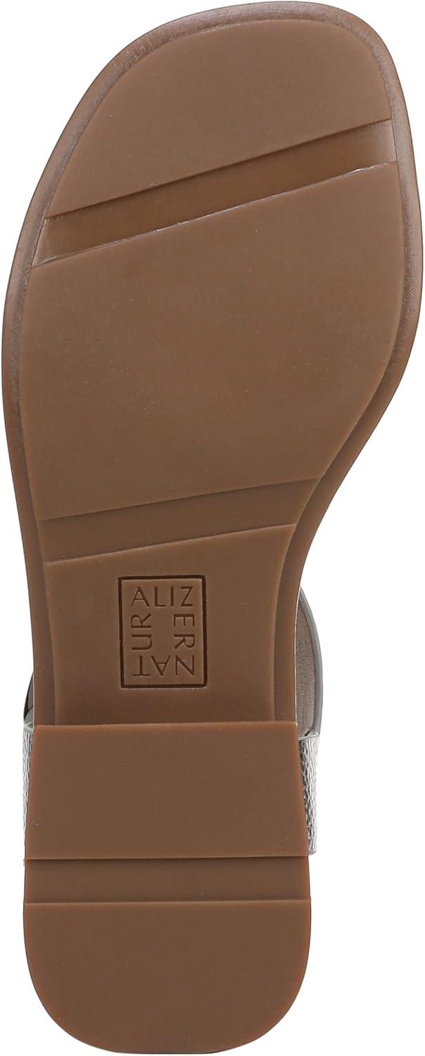 imageNaturalizer Womens Brandy Flat SandalSoft Pewter Silver Leather