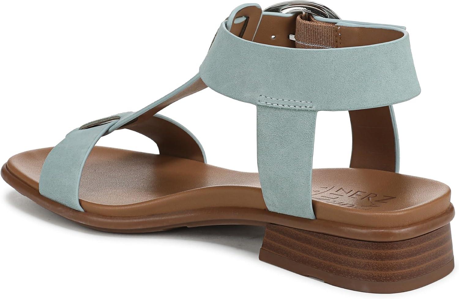 imageNaturalizer Womens Brandy Flat SandalSpring Clover Green Suede