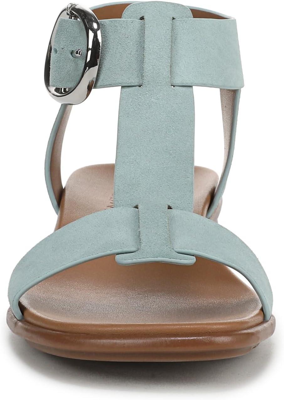 imageNaturalizer Womens Brandy Flat SandalSpring Clover Green Suede