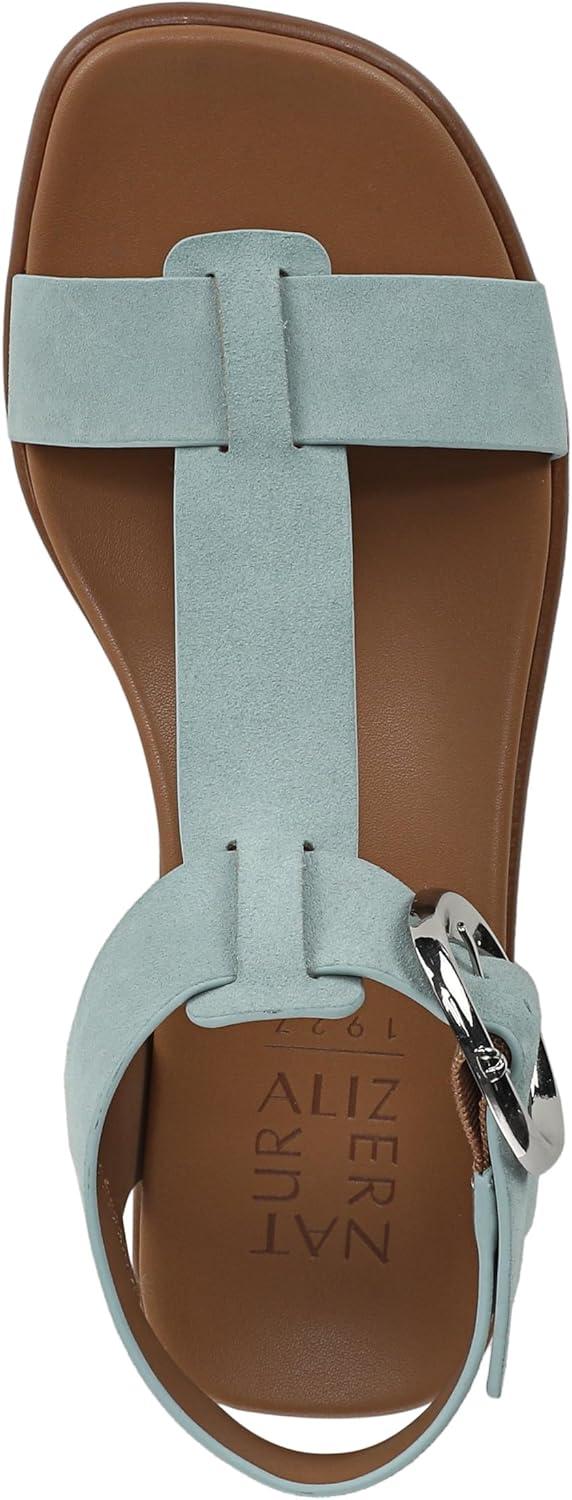 imageNaturalizer Womens Brandy Flat SandalSpring Clover Green Suede