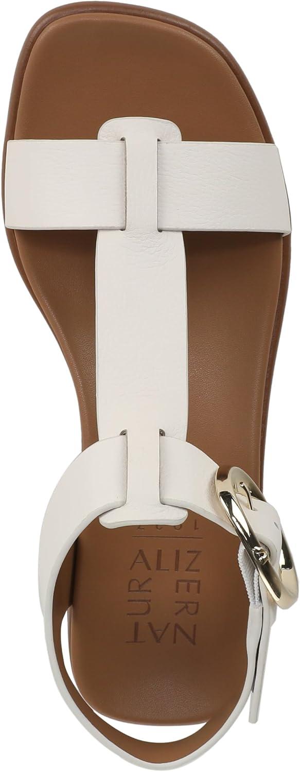 imageNaturalizer Womens Brandy Flat SandalWarm White Leather