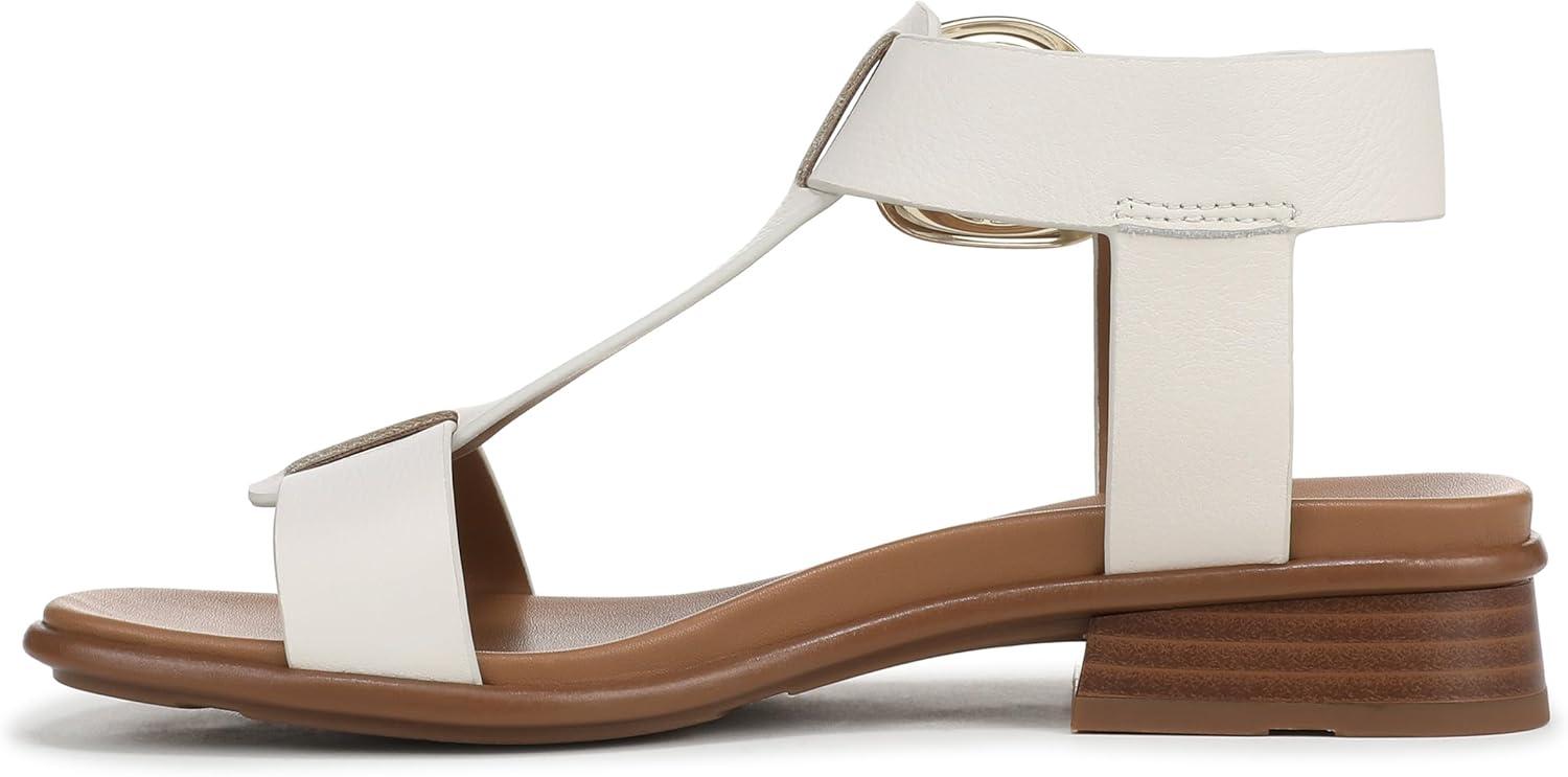 imageNaturalizer Womens Brandy Flat SandalWarm White Leather