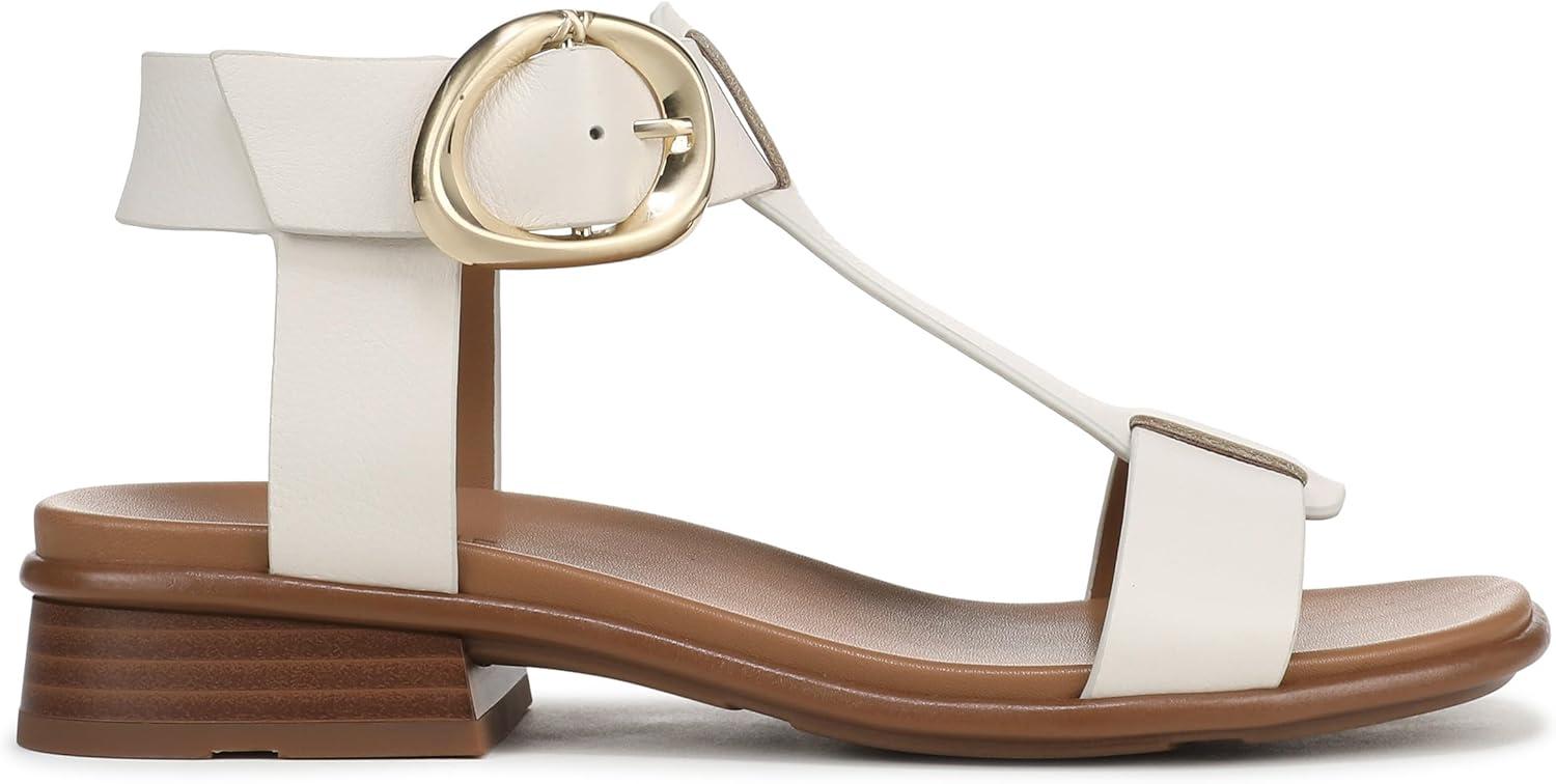 imageNaturalizer Womens Brandy Flat SandalWarm White Leather