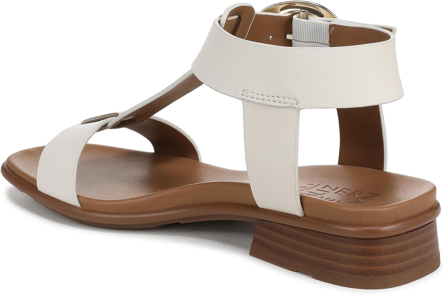 imageNaturalizer Womens Brandy Flat SandalWarm White Leather