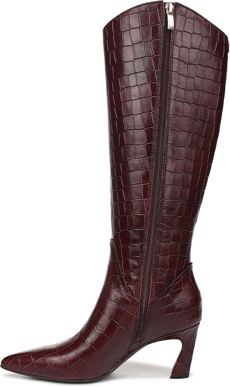 imageNaturalizer Womens Emily Knee High BootCranberry Red Croco Leather