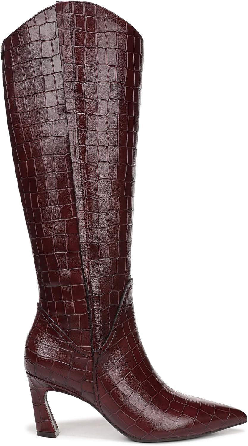 imageNaturalizer Womens Emily Knee High BootCranberry Red Croco Leather