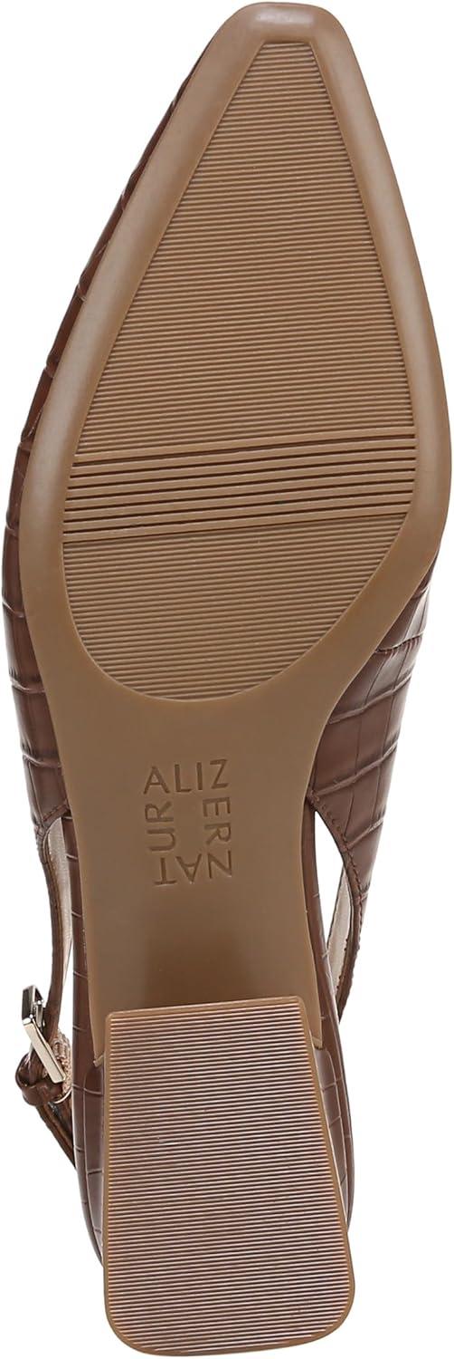 imageNaturalizer Womens Ginger Snip Toe Slingbacks PumpBrown Croco