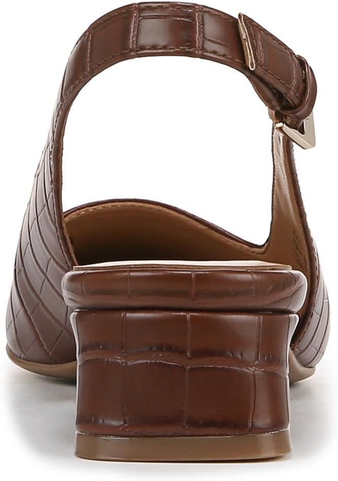 imageNaturalizer Womens Ginger Snip Toe Slingbacks PumpBrown Croco