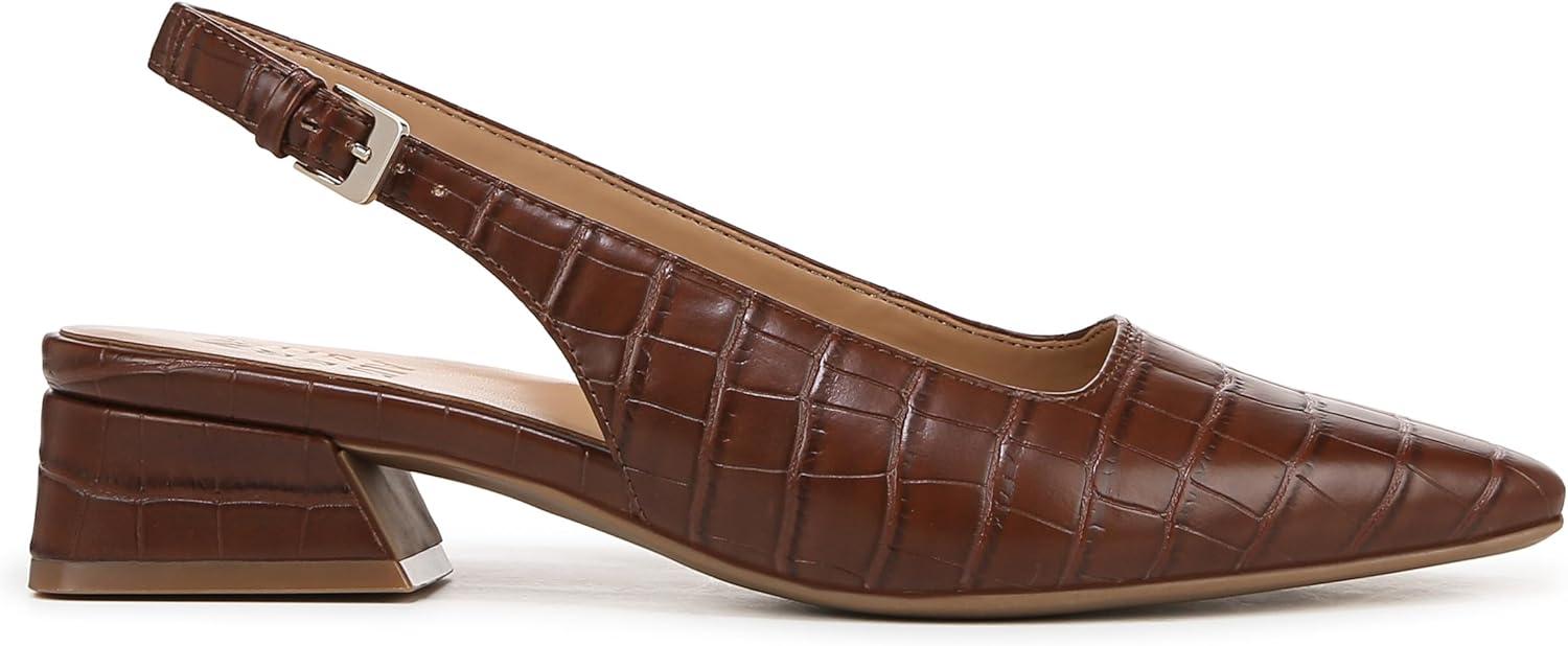 imageNaturalizer Womens Ginger Snip Toe Slingbacks PumpBrown Croco