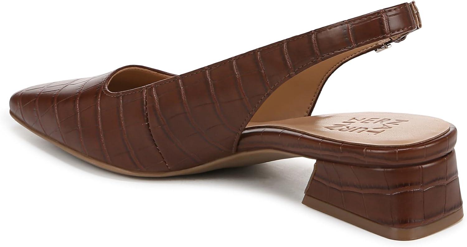 imageNaturalizer Womens Ginger Snip Toe Slingbacks PumpBrown Croco