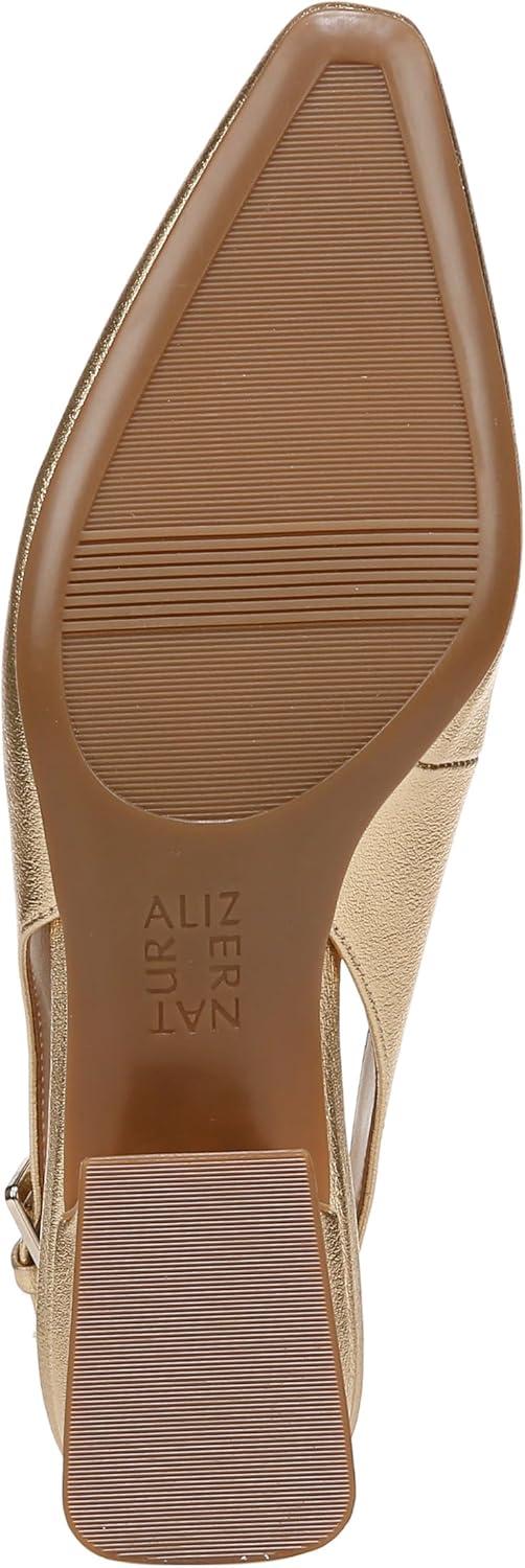 imageNaturalizer Womens Ginger Snip Toe Slingbacks PumpDark Gold Metallic