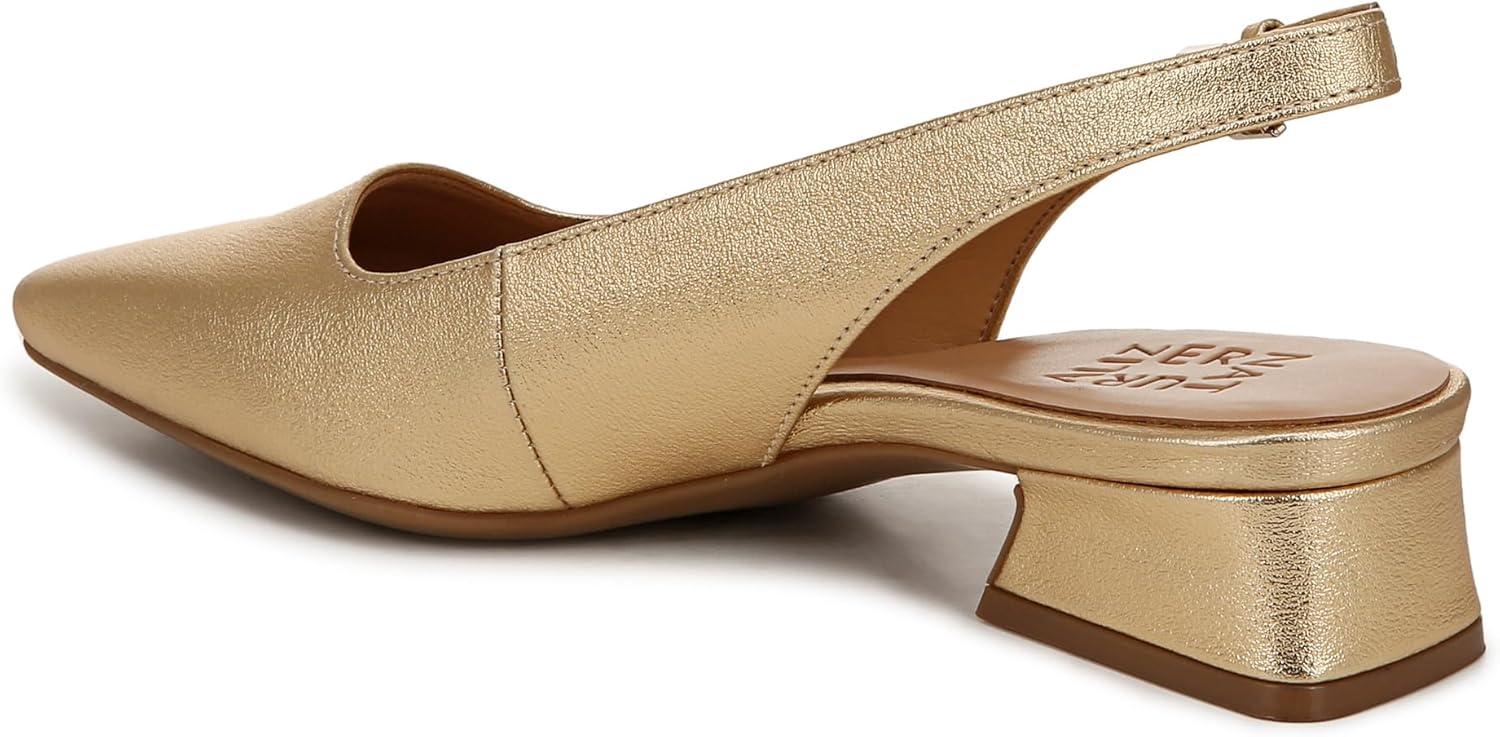 imageNaturalizer Womens Ginger Snip Toe Slingbacks PumpDark Gold Metallic