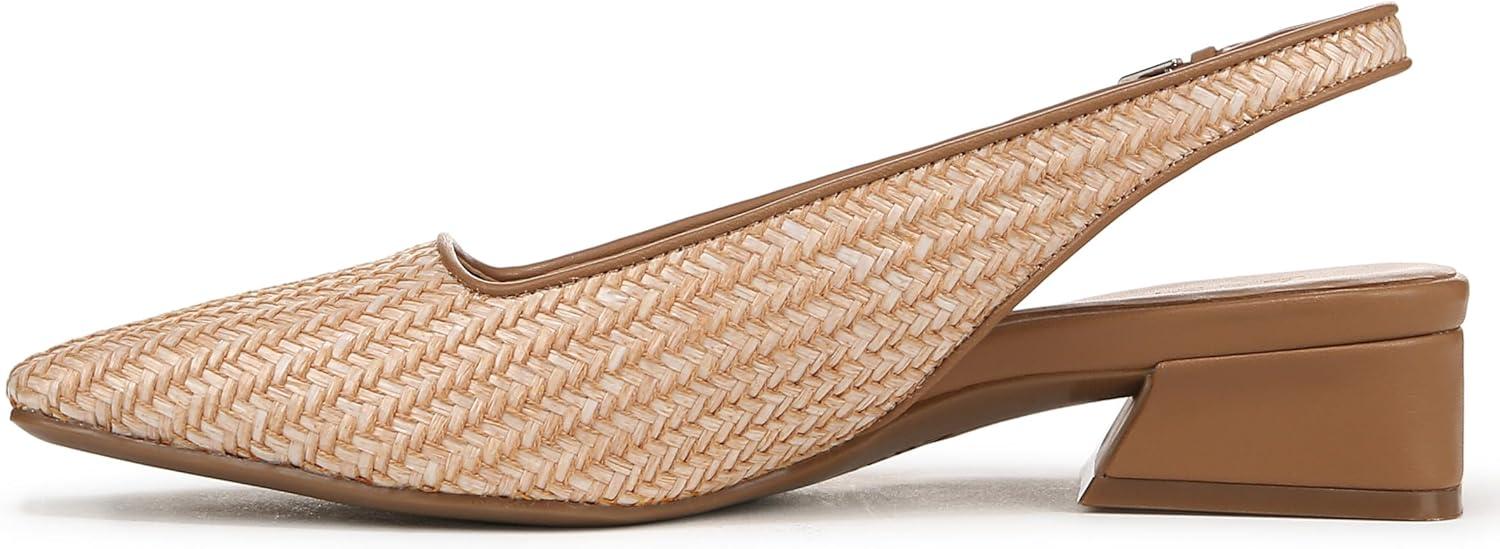 imageNaturalizer Womens Ginger Snip Toe Slingbacks PumpPearl Straw Tan