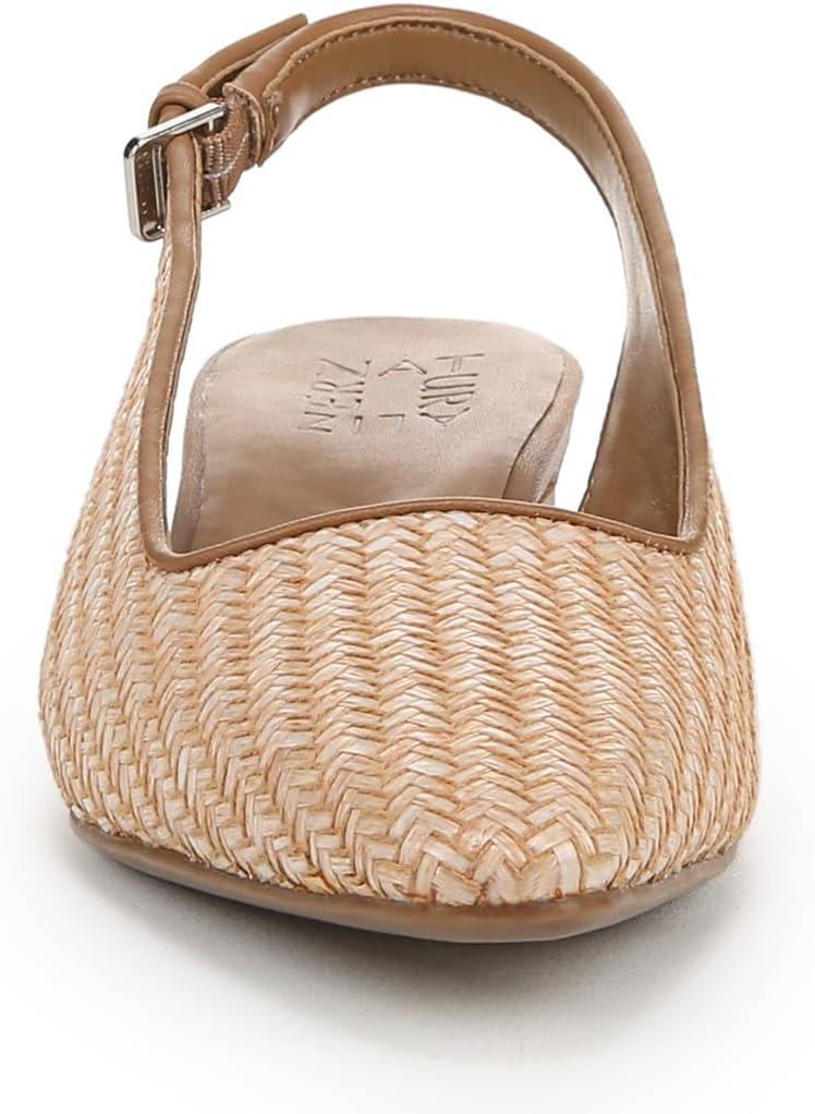 imageNaturalizer Womens Ginger Snip Toe Slingbacks PumpPearl Straw Tan