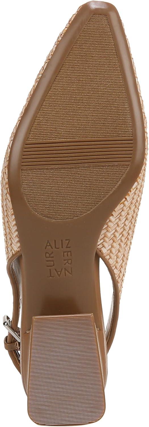 imageNaturalizer Womens Ginger Snip Toe Slingbacks PumpPearl Straw Tan