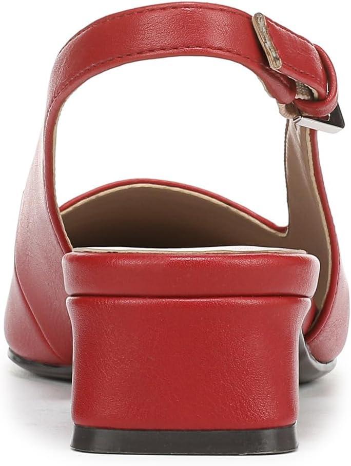 imageNaturalizer Womens Ginger Snip Toe Slingbacks PumpRed Faux Leather