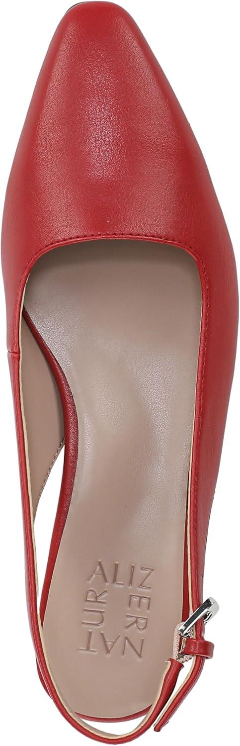 imageNaturalizer Womens Ginger Snip Toe Slingbacks PumpRed Faux Leather
