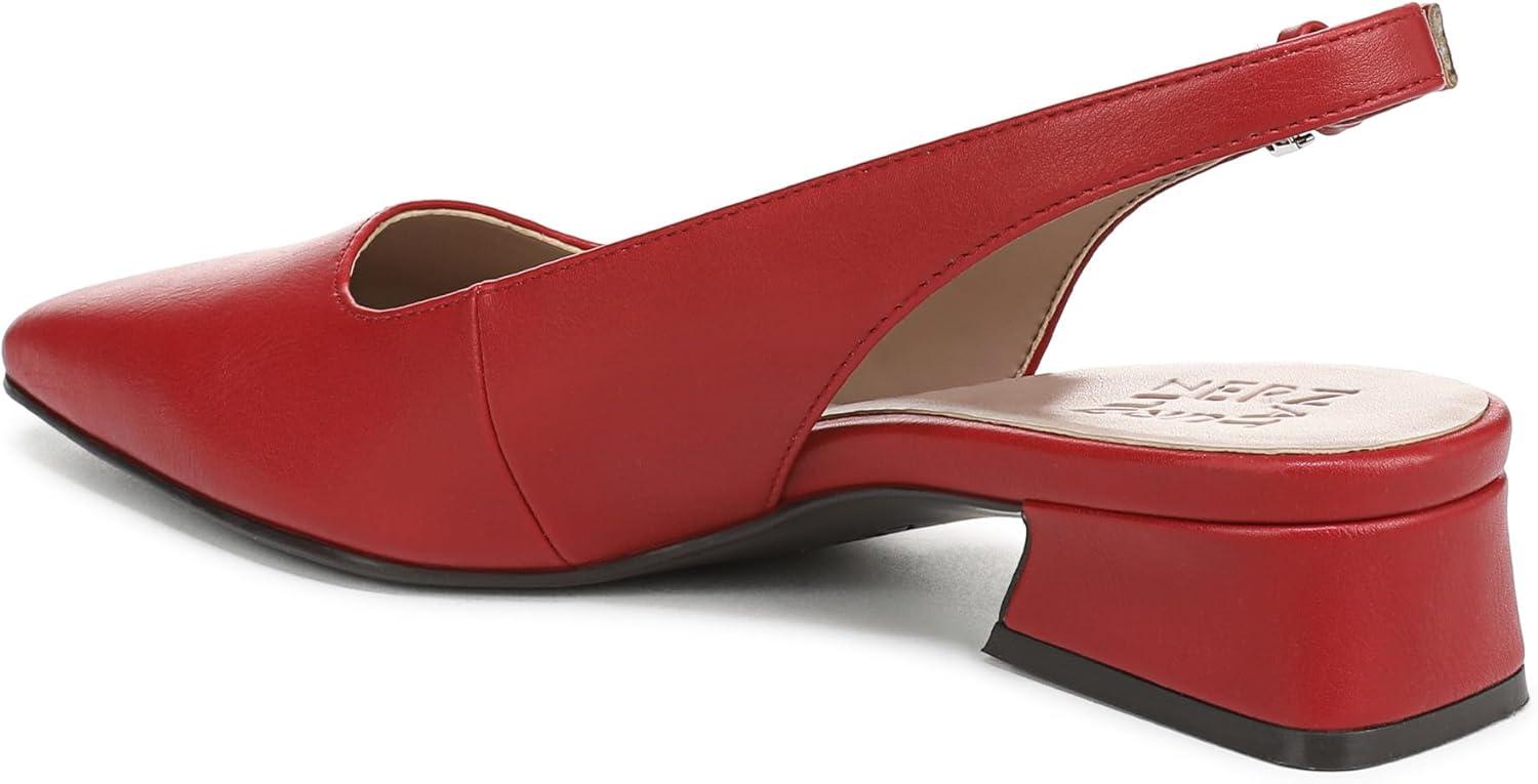 imageNaturalizer Womens Ginger Snip Toe Slingbacks PumpRed Faux Leather