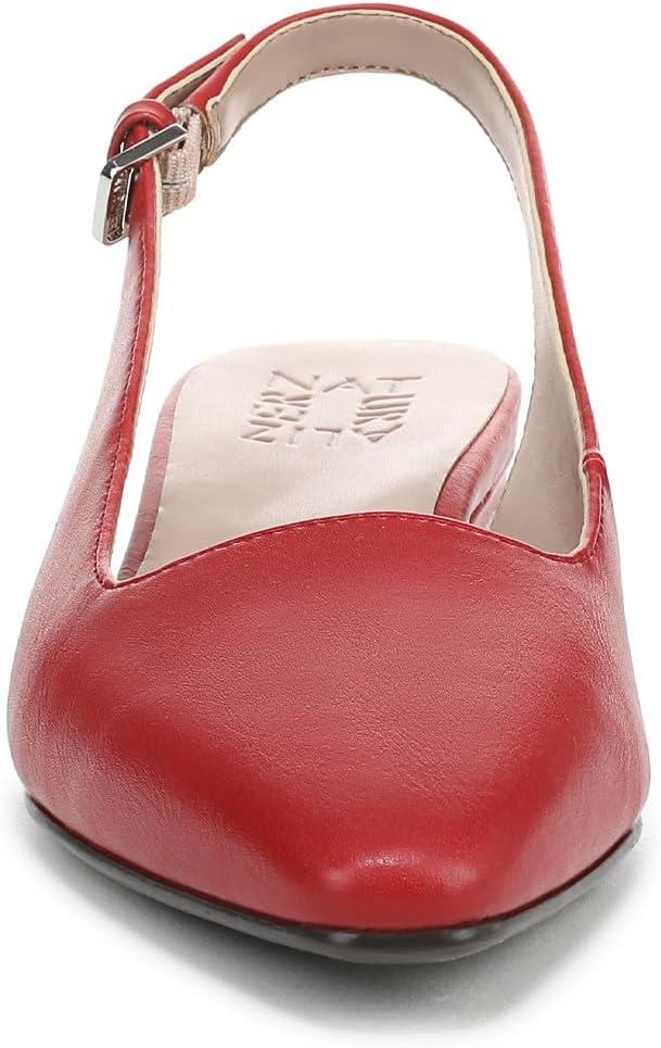 imageNaturalizer Womens Ginger Snip Toe Slingbacks PumpRed Faux Leather