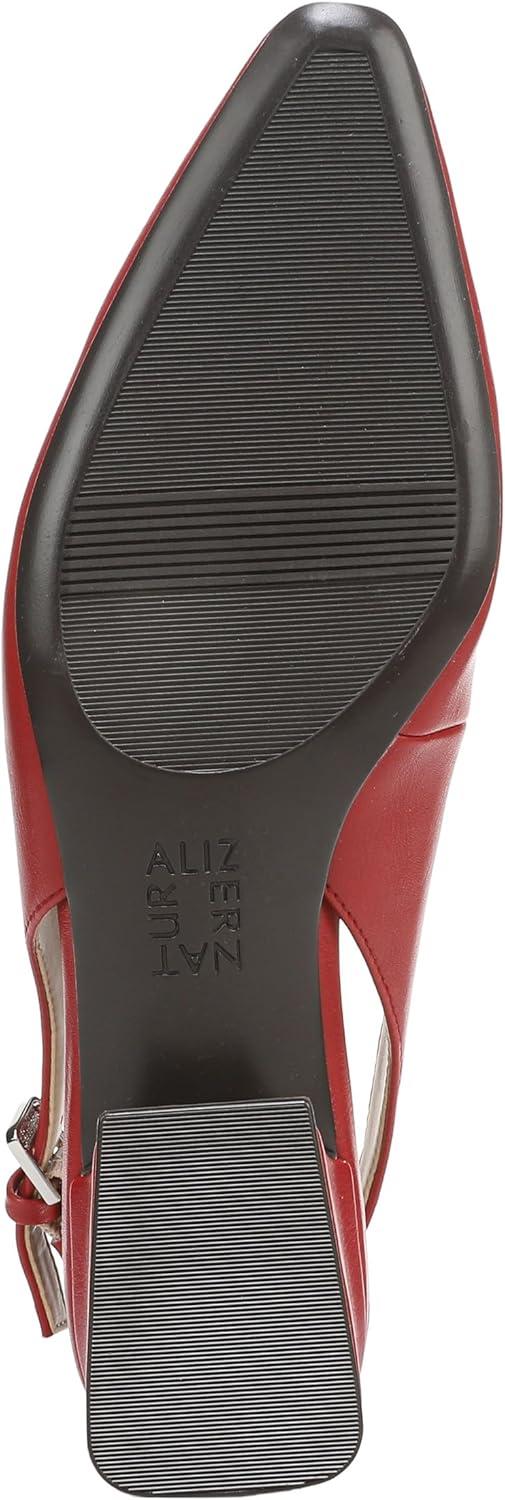 imageNaturalizer Womens Ginger Snip Toe Slingbacks PumpRed Faux Leather