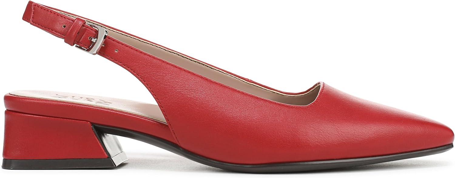 imageNaturalizer Womens Ginger Snip Toe Slingbacks PumpRed Faux Leather