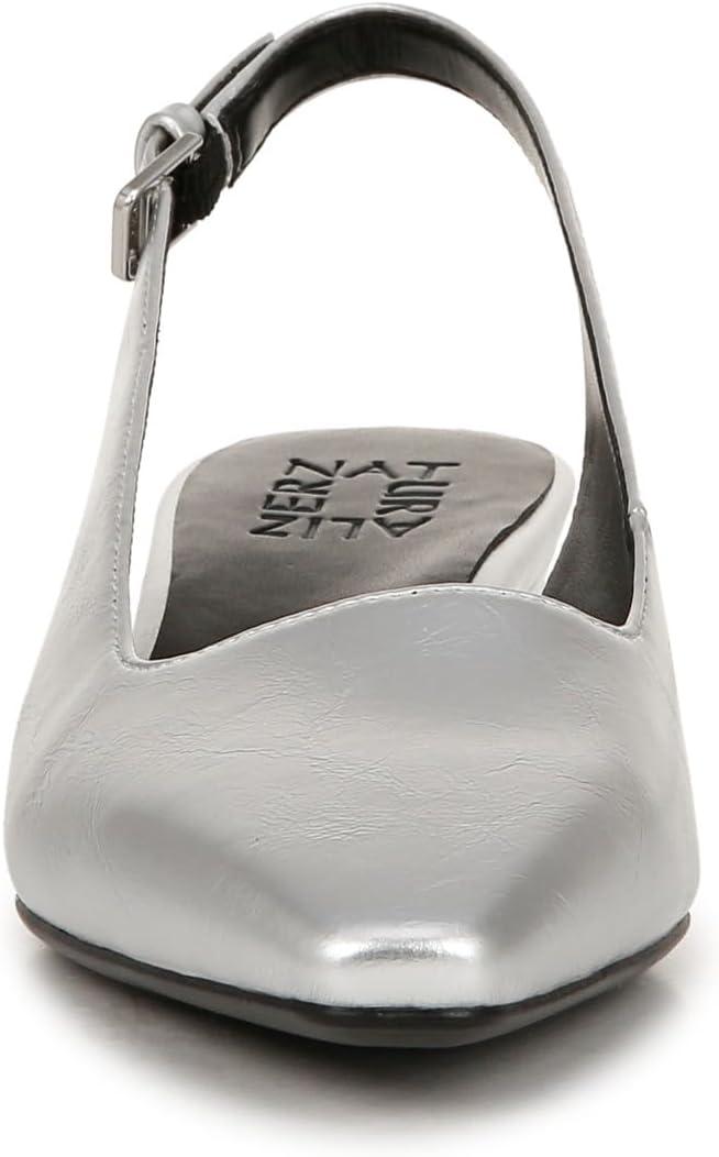 imageNaturalizer Womens Ginger Snip Toe Slingbacks PumpSilver Metallic