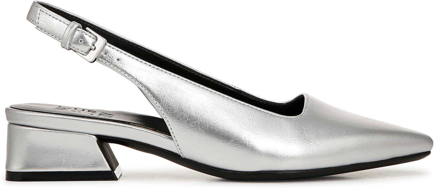 imageNaturalizer Womens Ginger Snip Toe Slingbacks PumpSilver Metallic