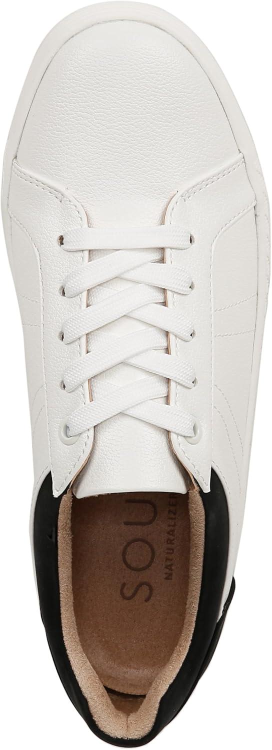 imageNaturalizer Womens Neela Lace Up SneakerWhiteBlack Faux Leather