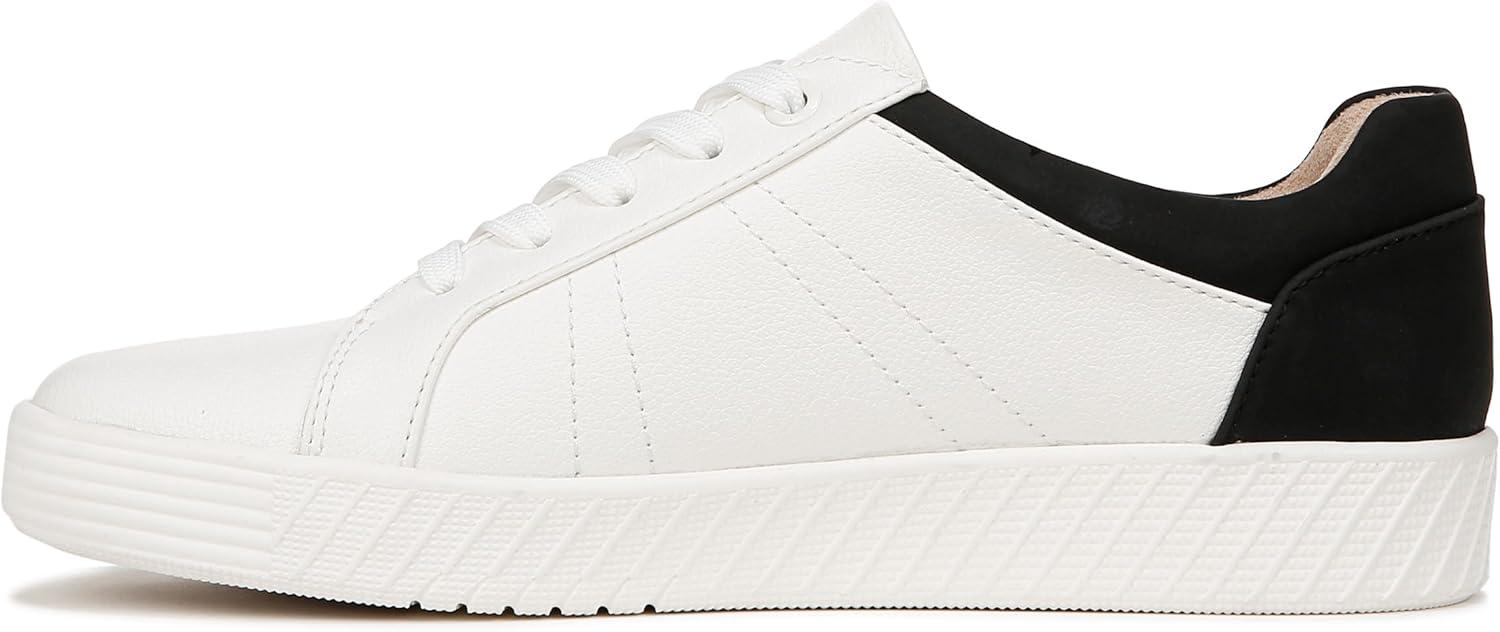 imageNaturalizer Womens Neela Lace Up SneakerWhiteBlack Faux Leather