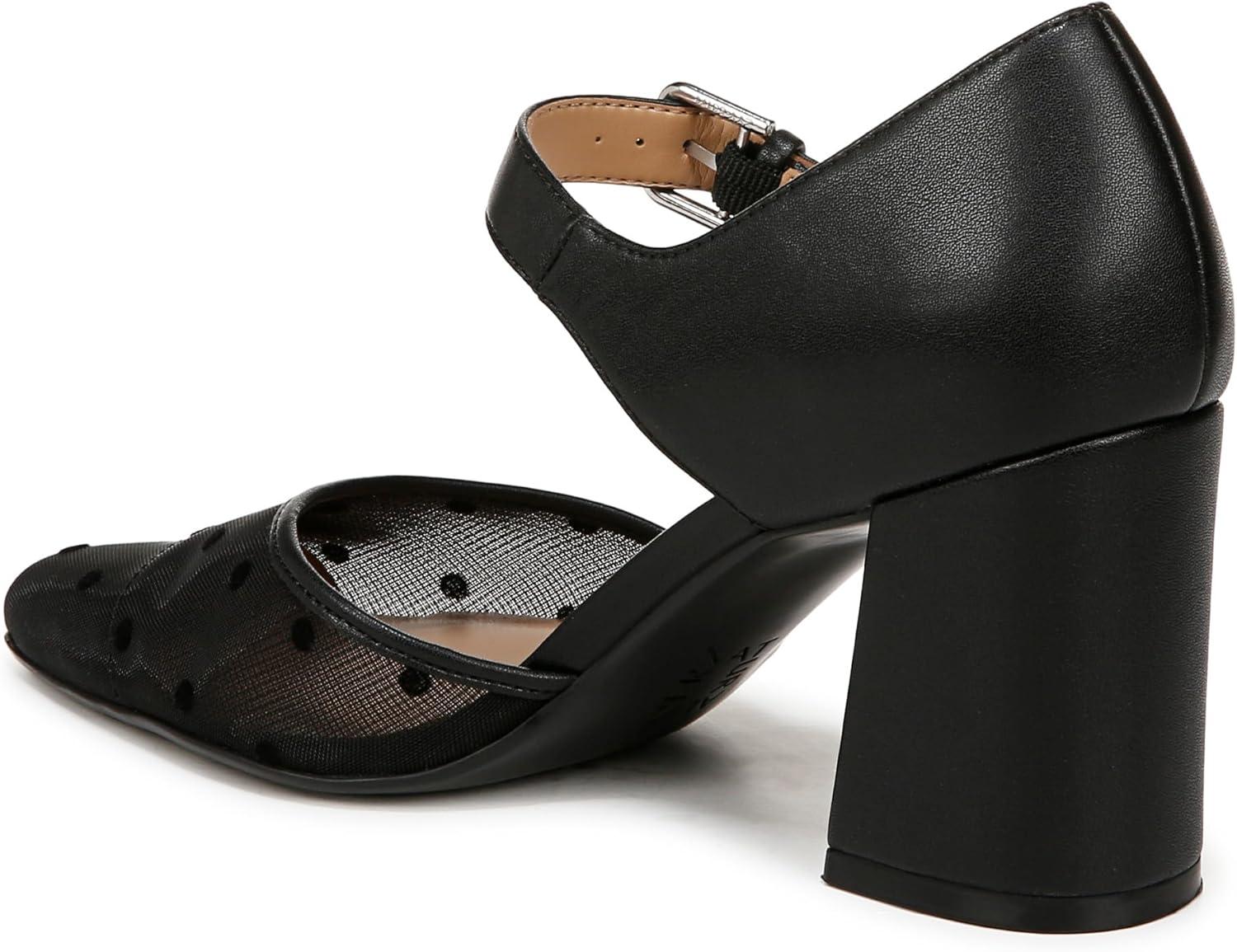 imageNaturalizer Womens Pixie PumpBlack Mesh Polka Dot