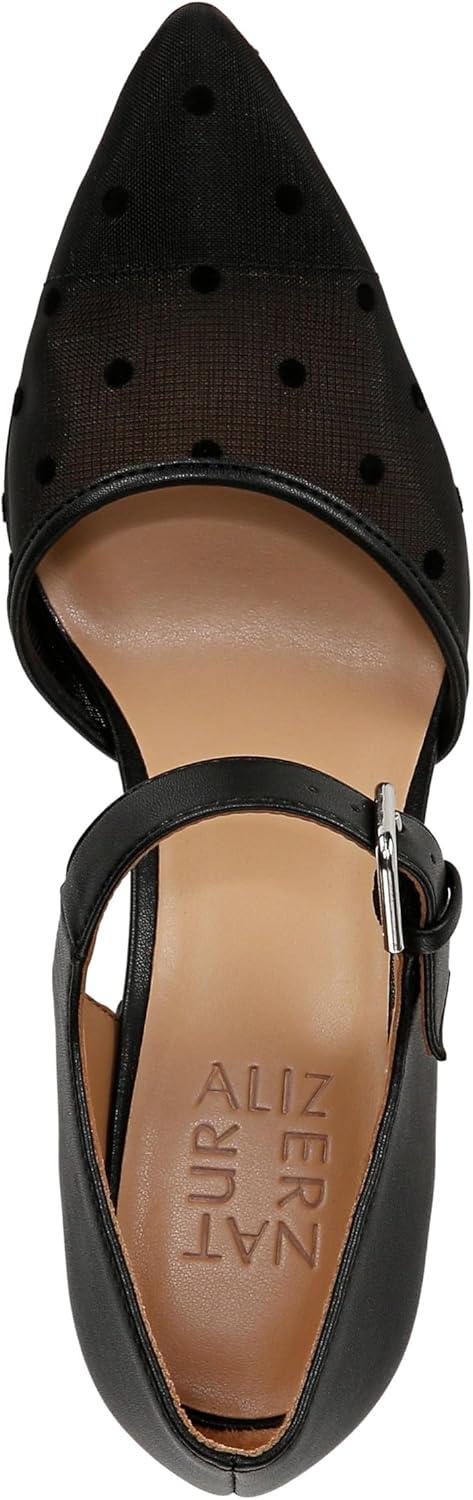 imageNaturalizer Womens Pixie PumpBlack Mesh Polka Dot