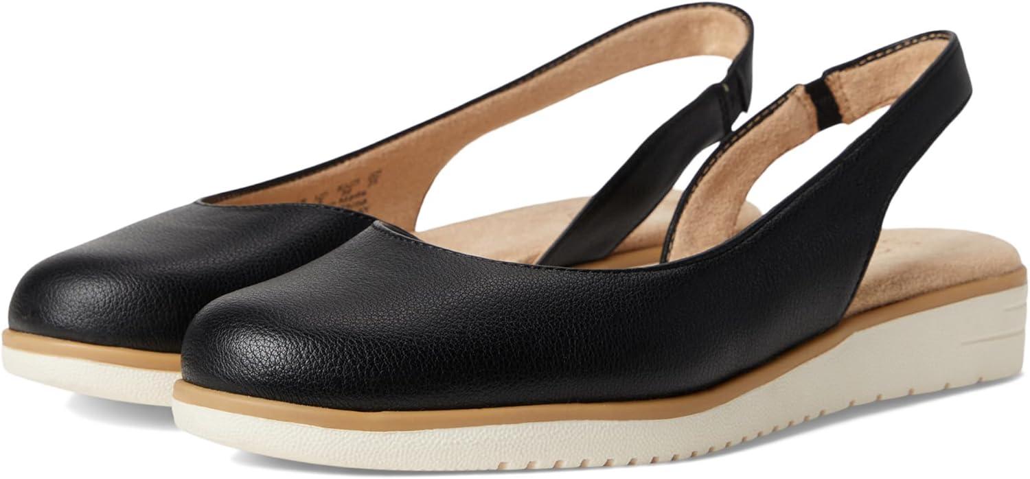 imageNaturalizer Womens SOUL Idea Slingback Ballet FlatBlack Faux Leather