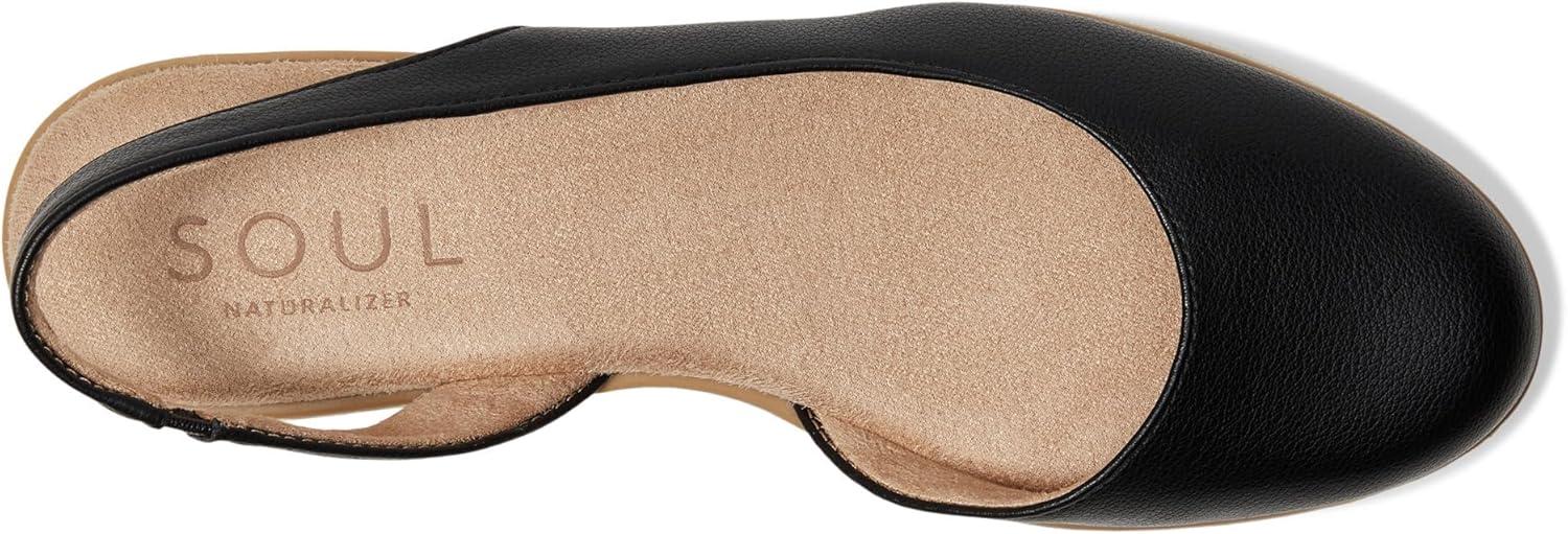 imageNaturalizer Womens SOUL Idea Slingback Ballet FlatBlack Faux Leather