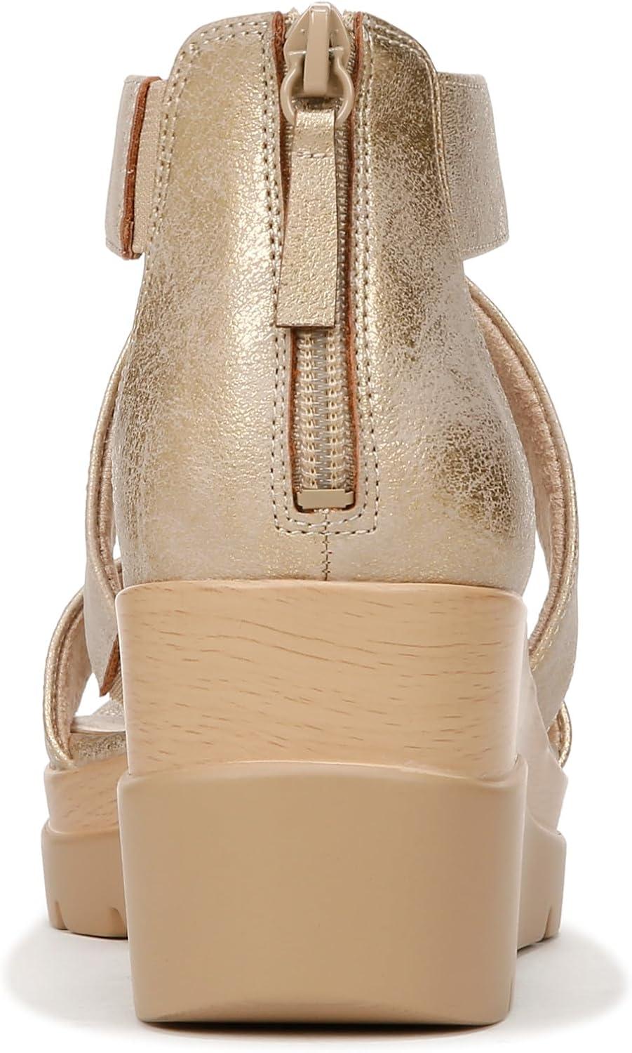 imageNaturalizer Womens Soul Goodtimes Wedge SandalGold Faux Leather