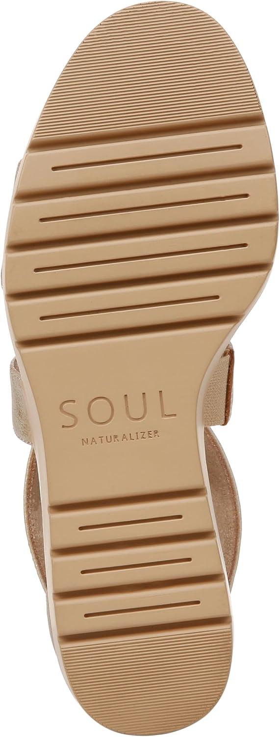 imageNaturalizer Womens Soul Goodtimes Wedge SandalGold Faux Leather