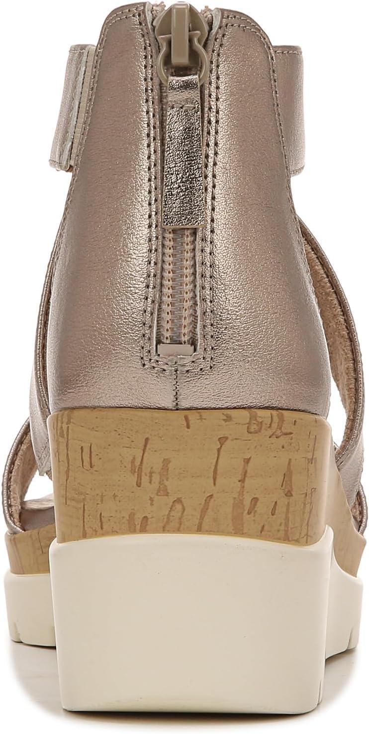 imageNaturalizer Womens Soul Goodtimes Wedge SandalWarm Silver Synthetic