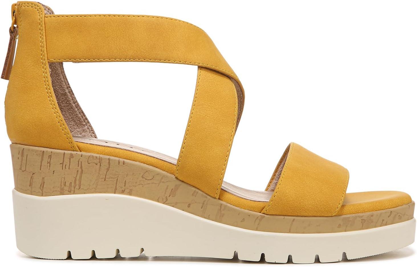 imageNaturalizer Womens Soul Goodtimes Wedge SandalYellow Faux Leather