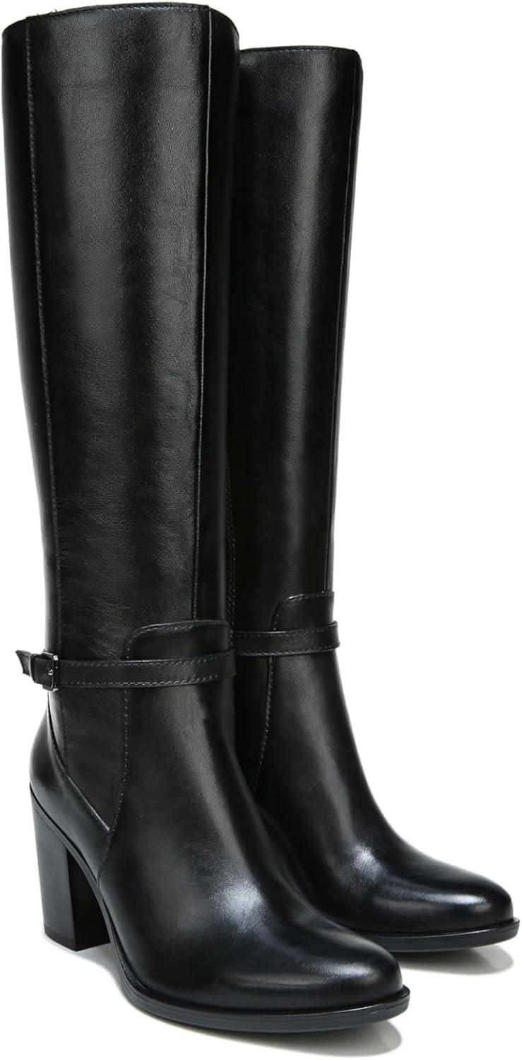 imageNaturalizer womens Kalina Knee High Tall BootsKnee High BootBlack Leather
