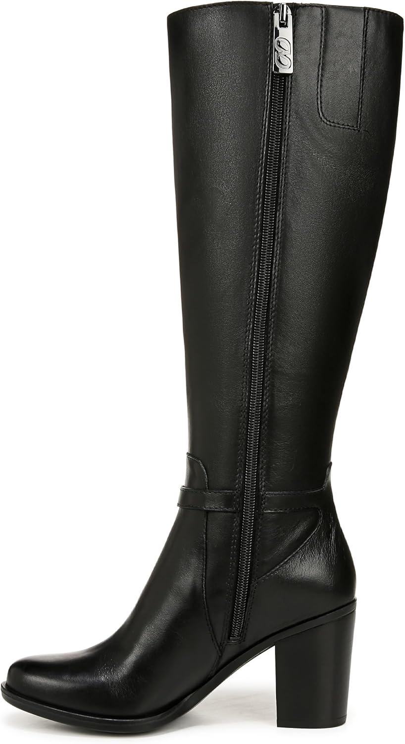 imageNaturalizer womens Kalina Knee High Tall BootsKnee High BootBlack Leather Wide Calf