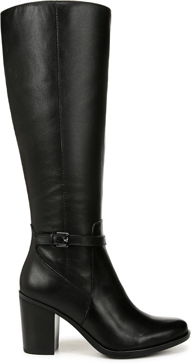 imageNaturalizer womens Kalina Knee High Tall BootsKnee High BootBlack Leather Wide Calf