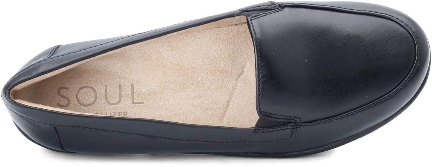 imageSOUL Naturalizer Womens Kacy Slip On Memory Foam Arch Support LoaferBlack Leather